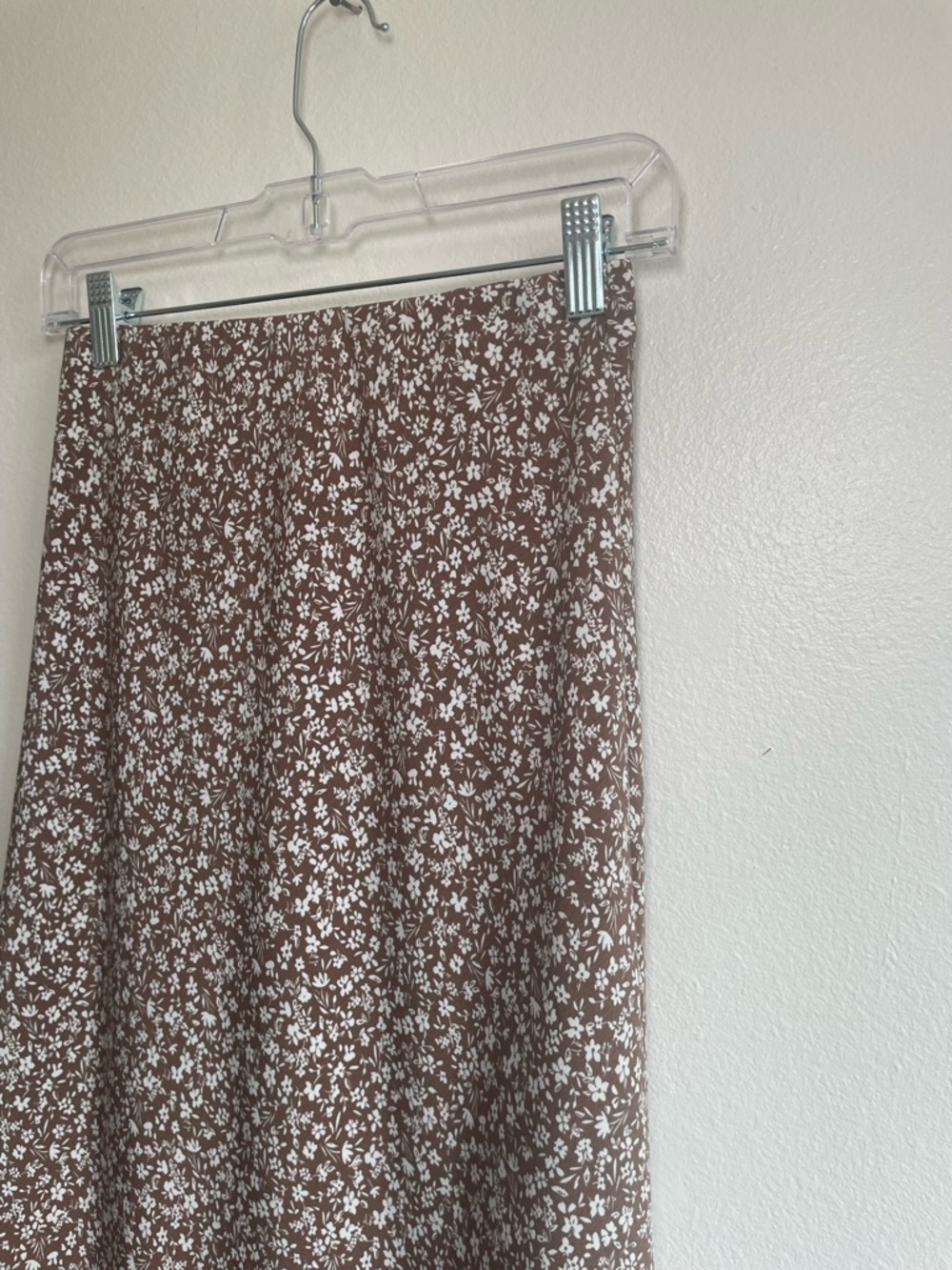 Altar’d State Floral A-Line Midi Skirt Small Brown White Lined Cottagecore - Picture 4 of 12